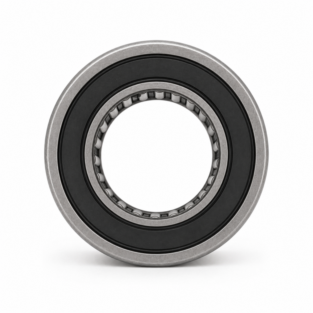 HK 2RS needle roller bearing front view