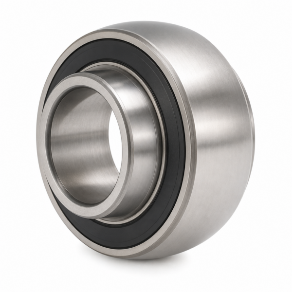 Insert ball bearing — set-screw locking, extended inner ring – pamje treçerekëshe nga ana tjetër